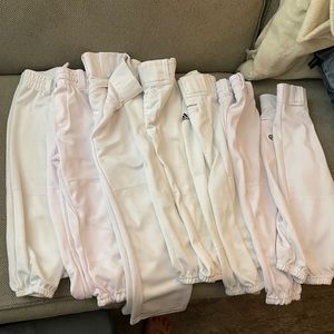 7 pairs youth baseball pants